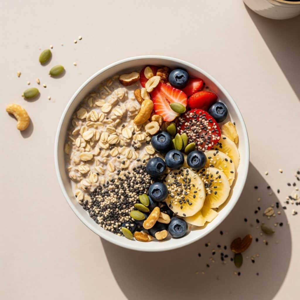 Overnight Oats Recette : Petit-Déjeuner Sain & Prêt en 5 Min