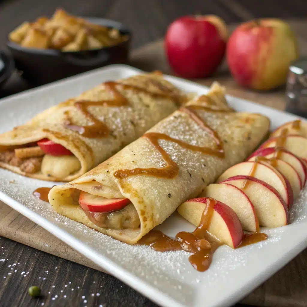 crêpes aux pommes, incluant ingrédients, étapes et bienfaits nutritionnels pour un mode de vie healthy.