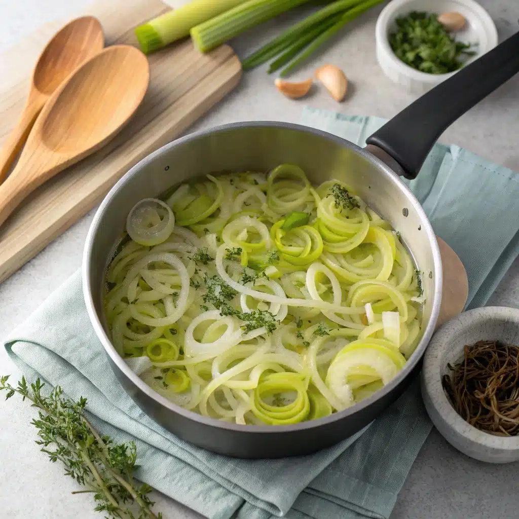 Préparation des pâtes aux poireaux : astuces pour une recette healthy fondante et familiale".