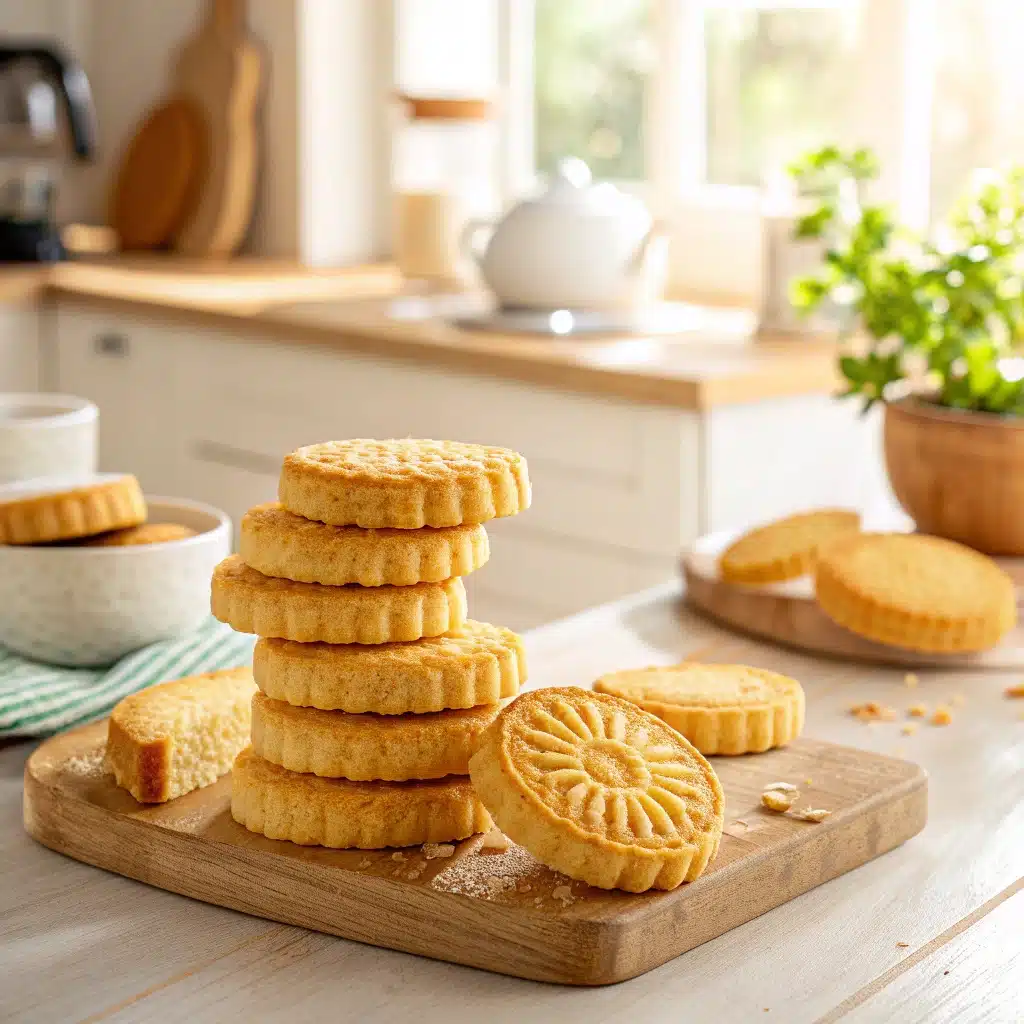 Image de shortbread frais et croustillants pour un goûter healthy familial