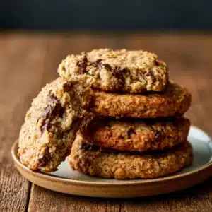 Close up biscuits flocons d avoine