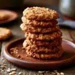 Biscuits healthy flocon d'avoine moelleux sur assiette