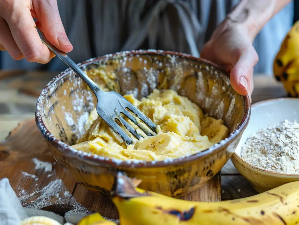 pâte gâteau banane sans sucre rapide 